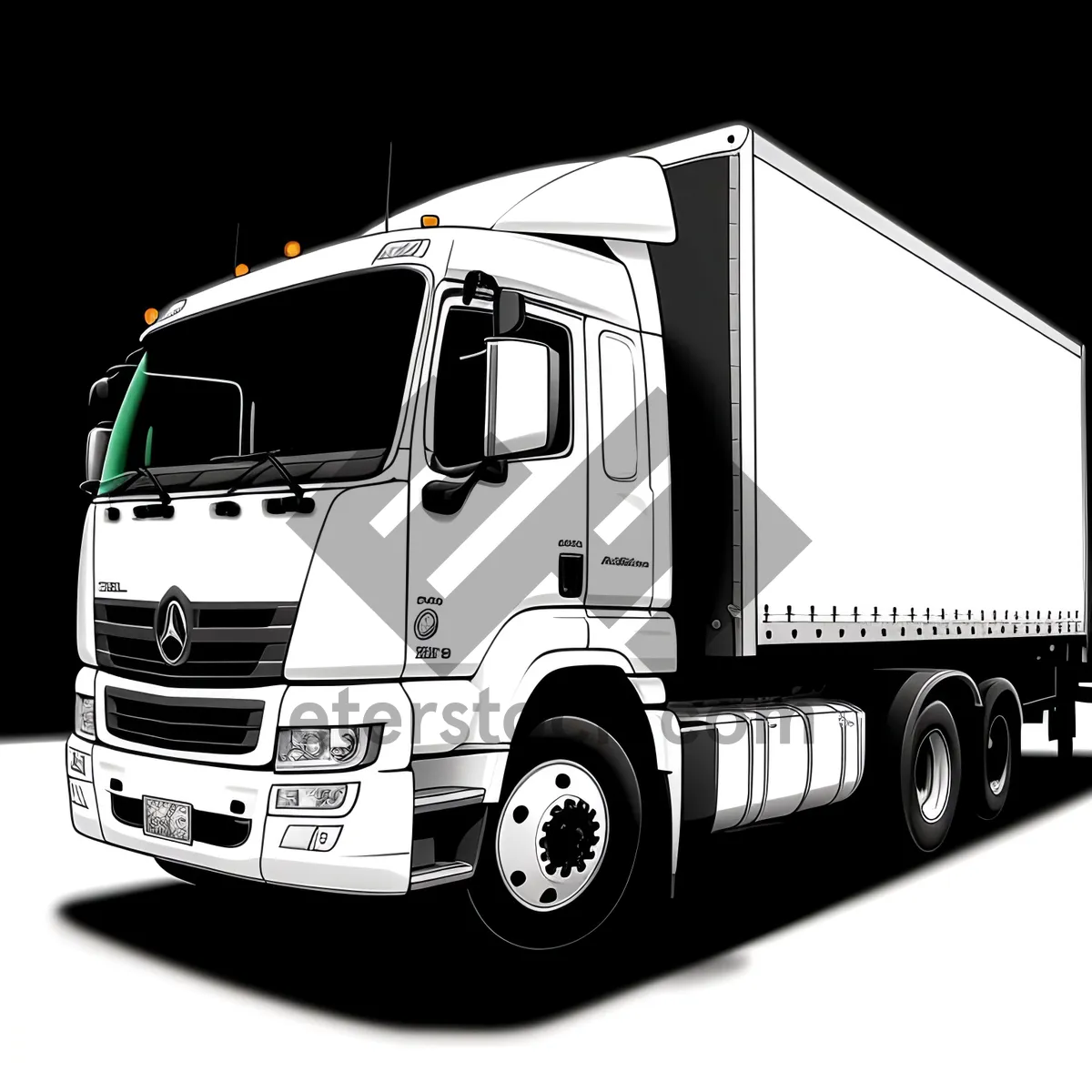 Picture of Highway Hauler: Cargo Truck for Fast Freight Delivery