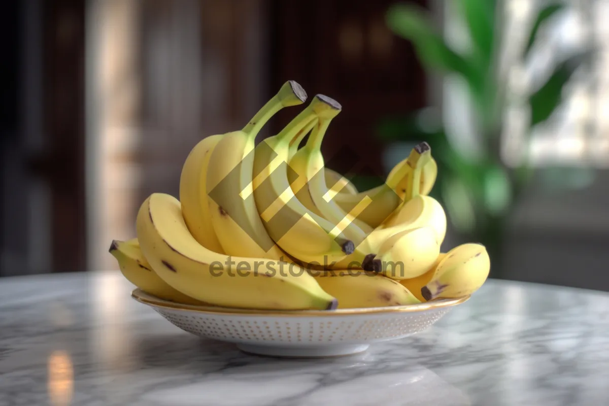 Picture of Edible fruit cup with banana and plantain flower