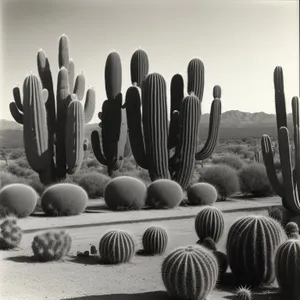 Tableware, Ninepin, and Cactus with Wooden Spoon