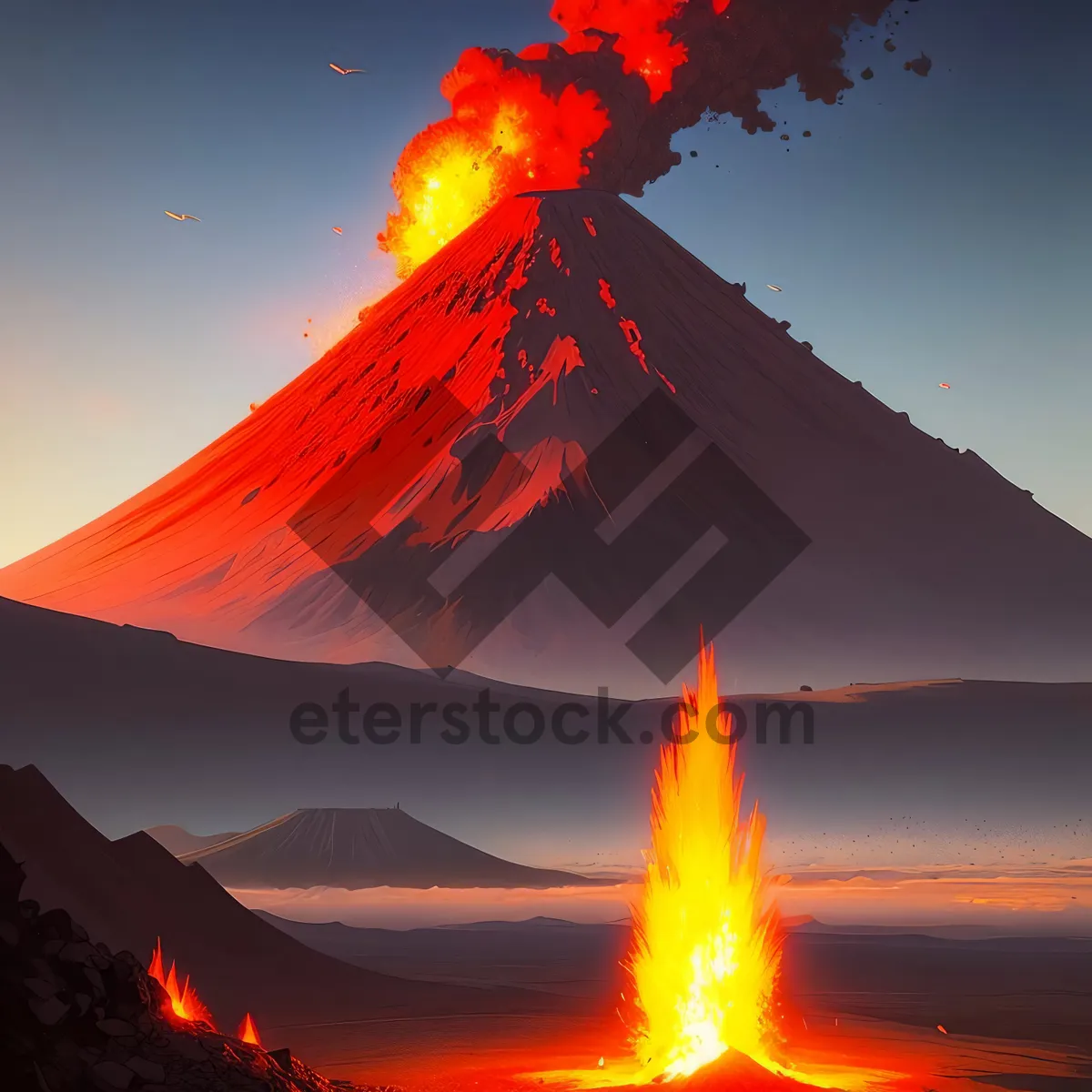 Picture of Volcano Inferno: Fiery Mountain Blaze