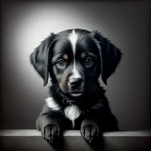 Adorable Canine Companion - Purebred Puppy with Cute Black Nose