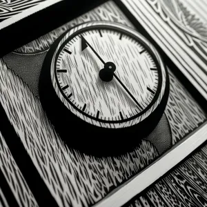 Vintage Timepiece: Antique Analog Clock and Magnetic Compass