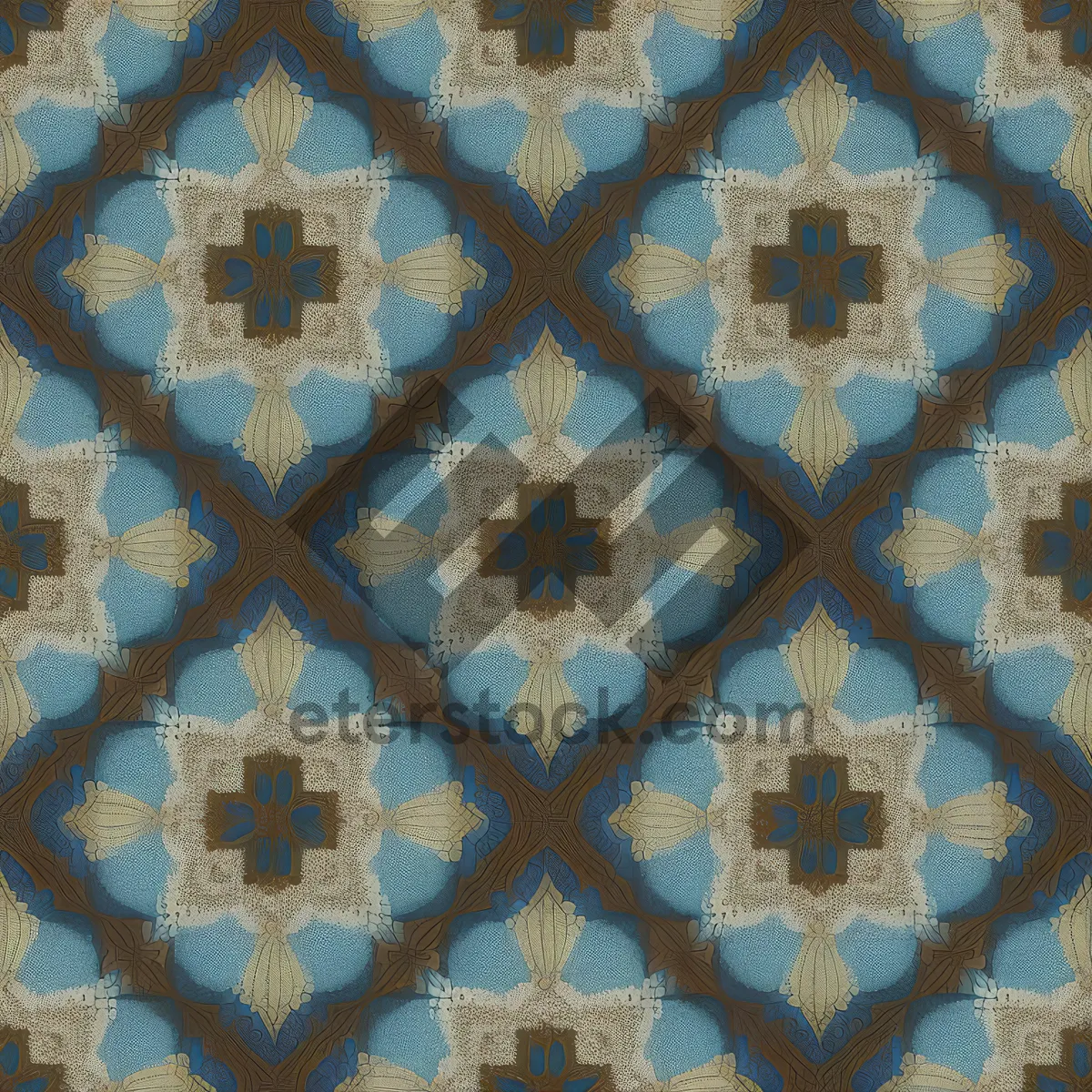 Picture of Arabesque pattern in intricate tile design.