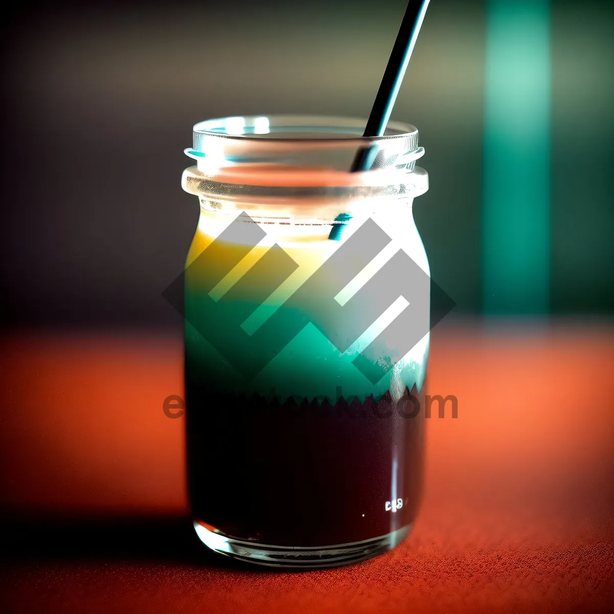 Picture of Sweet Honey in Glass Jar - Fresh Healthy Beverage