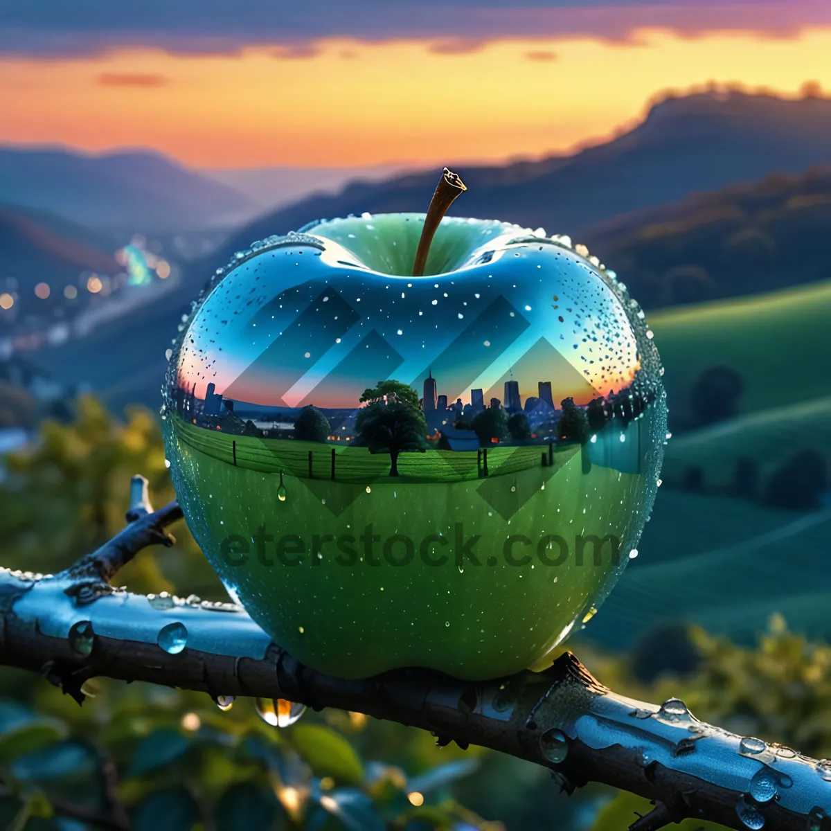 Picture of Nutritious apple for healthy dieting