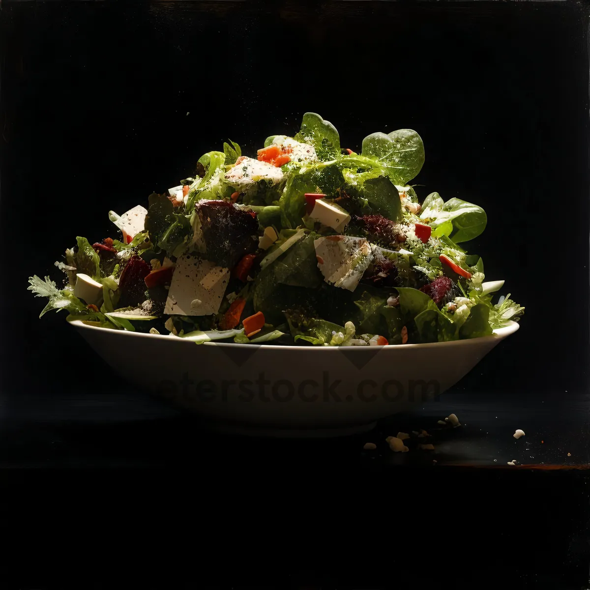 Picture of Fresh and Delicious Salad with Grilled Pepper