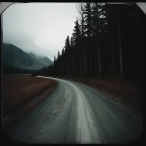Speedy Drive: Car Mirror Reflecting Highway Landscape