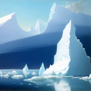Snow-capped mountain peak under cloudy winter sky