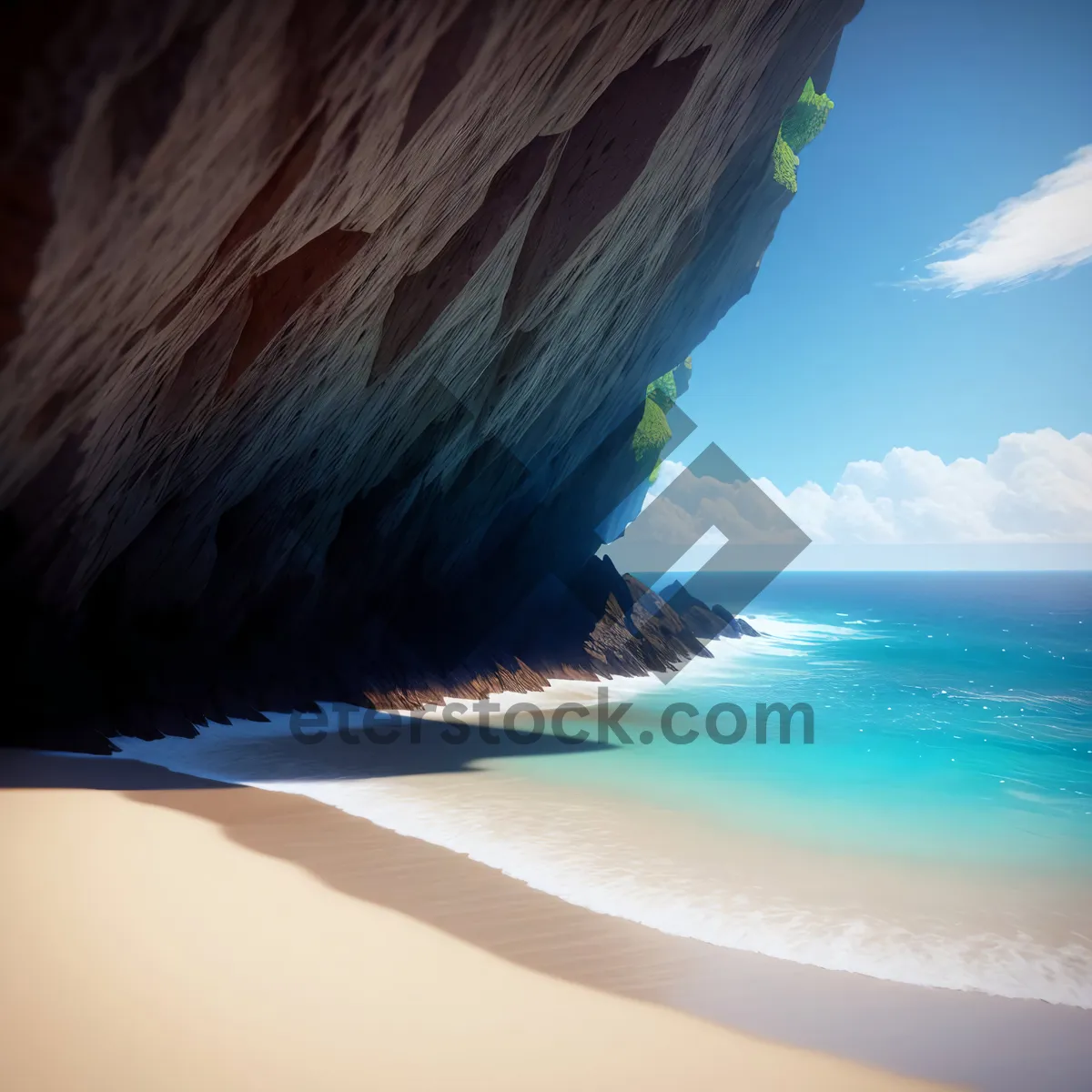 Picture of Turquoise Beach Paradise with Scenic Coastline