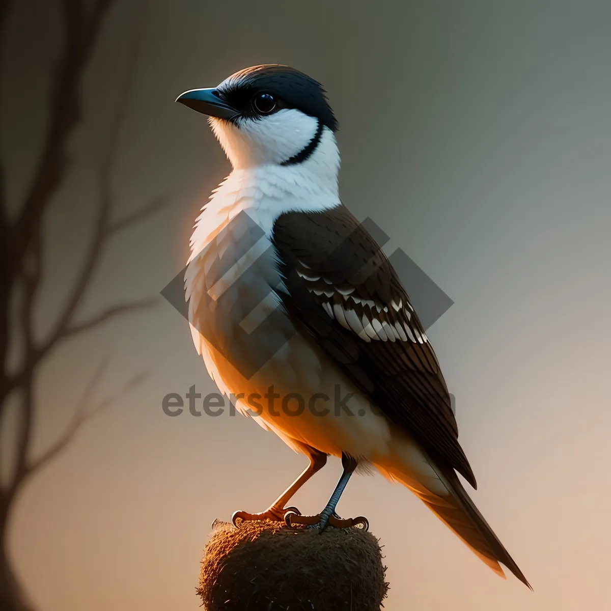 Picture of Elegant Sparrow in the Garden