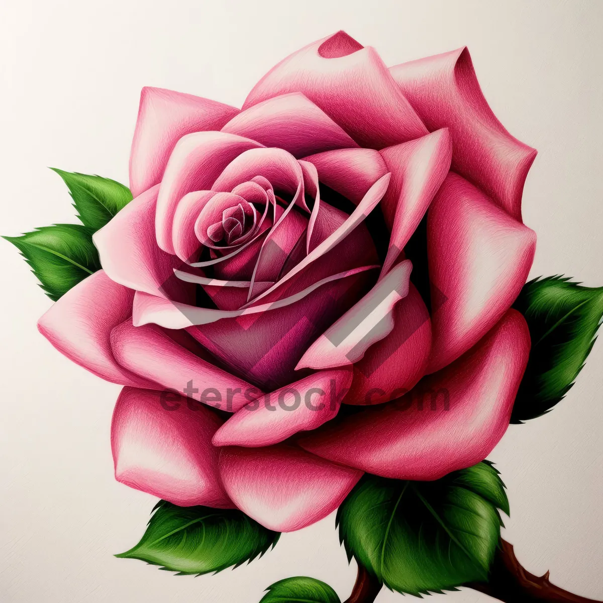 Picture of Romantic Pink Rose Bouquet for Valentine's Day Gift.