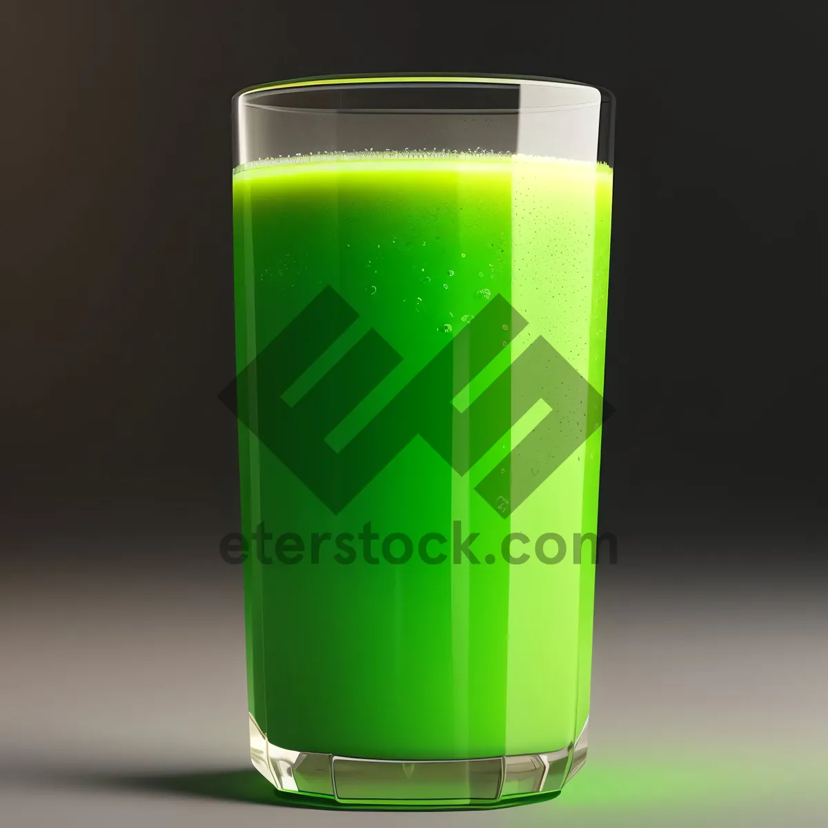 Picture of Golden Refreshing Drink in Frosted Glass