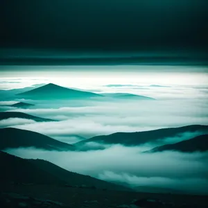 Serene Sunset over the Ocean