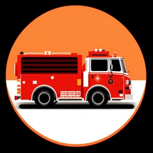 Vibrant fire station facility icon design