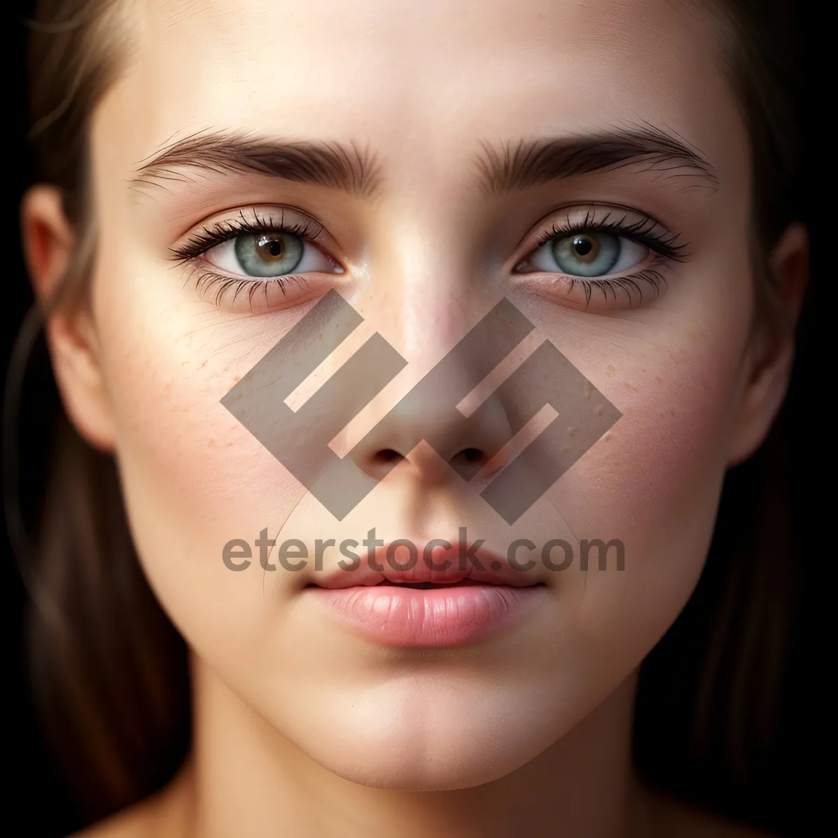 Picture of Radiant Beauty: Captivating Closeup of Attractive Model