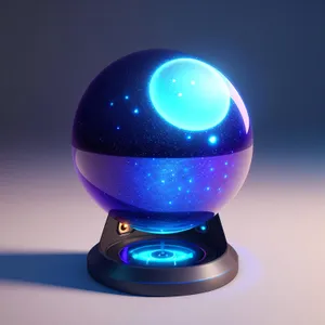 Glowing Glass Sphere: 3D LED Lamp
