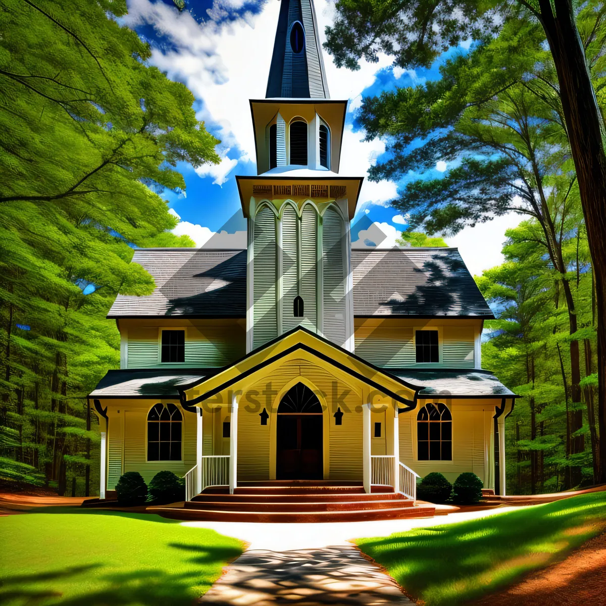 Picture of Sky-high Cathedral Tower - Symbol of Religious History