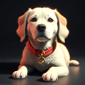 Adorable Golden Retriever Puppy in Studio