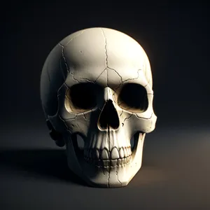 Spooky Pirate Skeleton's Deathly Grin