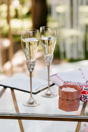 Luxury Champagne Toast at Wedding Celebration