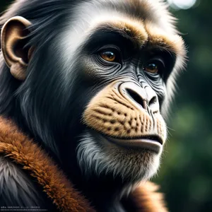 Primate Wildlife: Awe-Inspiring Gorilla in Natural Habitat