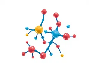 3D Circle Group Oxygen Chemical Concept.