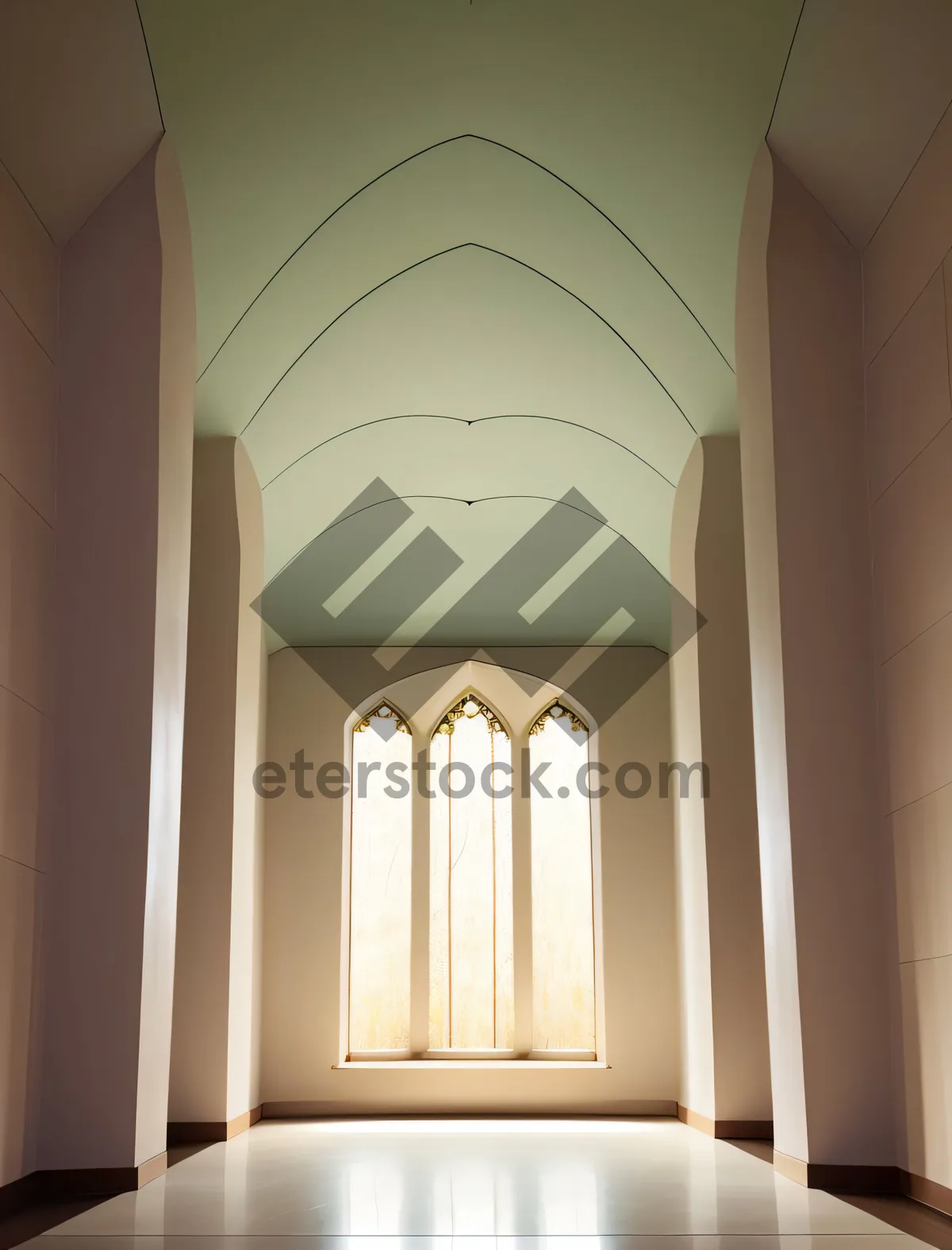Picture of Anteroom Door with Ancient Religious Architecture