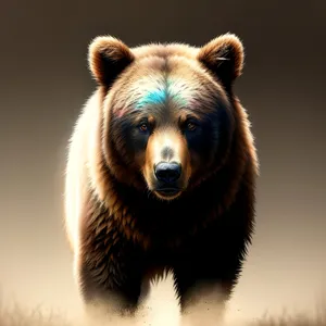 Fierce Brown Bear - Majestic Predator in the Wild