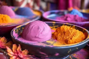 Colorful Plate with Onion and Cabbage Medley