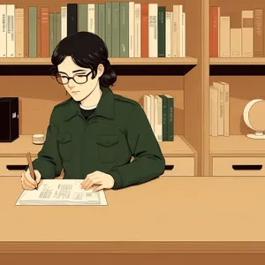 Productive Work Environment with Business Professional and Technology