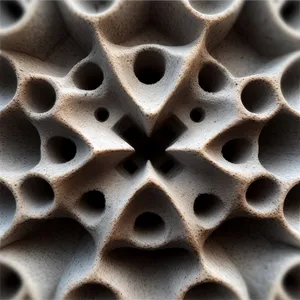 Metallic Honeycomb Structure Design Wallpaper