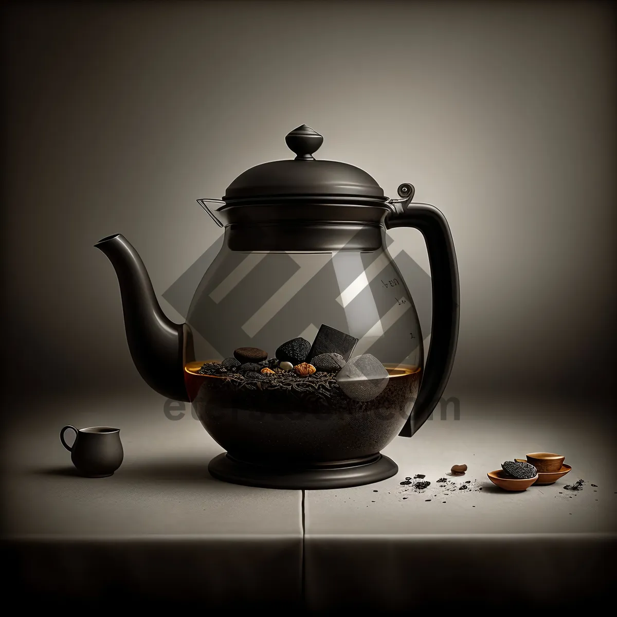 Picture of Ceramic Tea Pot - Traditional Kitchen Utensil