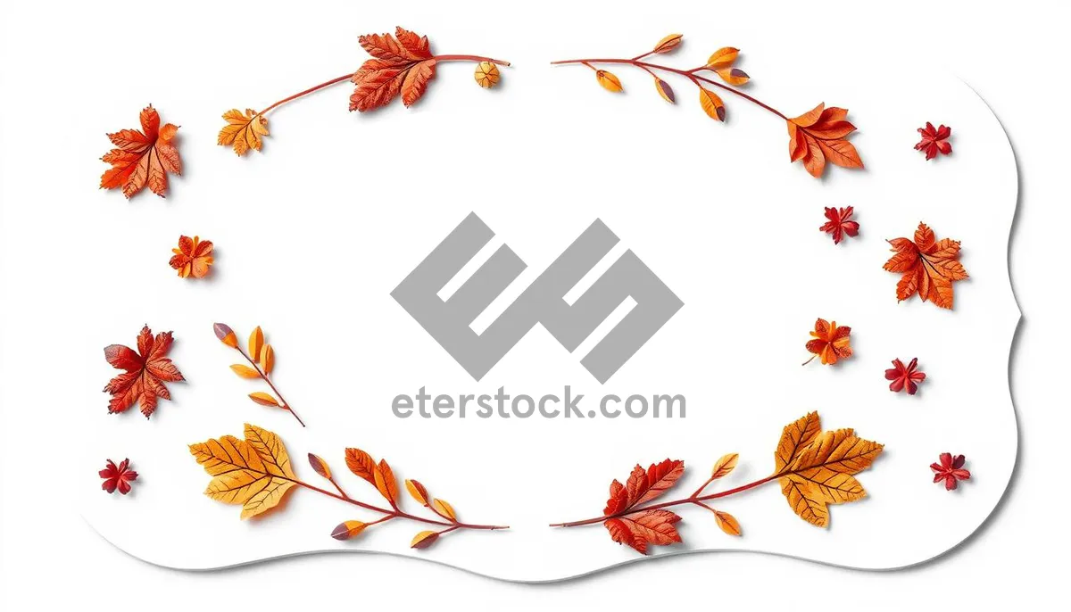 Picture of Floral Silhouette Graphic Design Element.