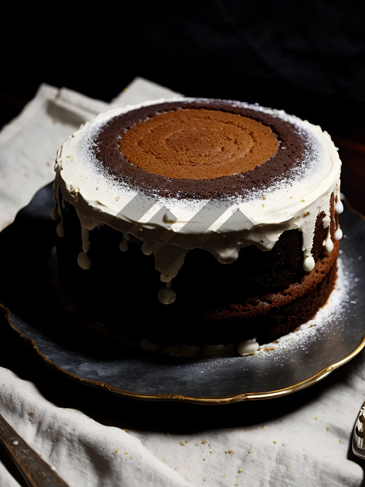 Picture of Delicious Sweet Dessert on Plate