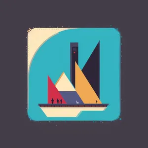 National Flag Symbol Icon for Country