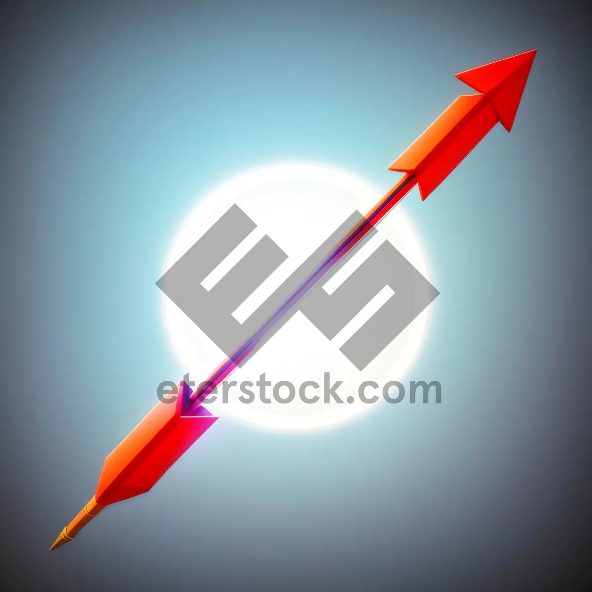 Picture of Glossy Lightning Arrow Shuttlecock Icon