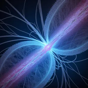 Electro-SciFi Fusion: Vibrant Laser Light Explosion