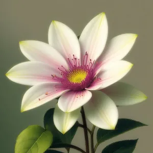 Pink Daisy Blossom in Summer Garden