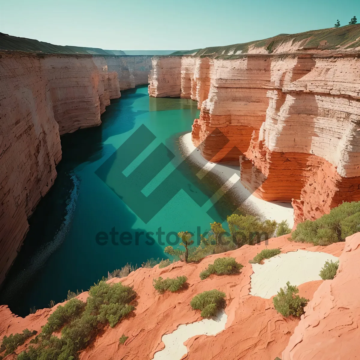 Picture of Splendid Coastal Cliff Overlooking Turquoise Waters