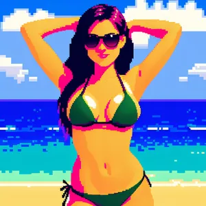 Animated Artistic Cartoon of a Person