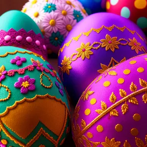 Vibrant Festive Egg Decoration