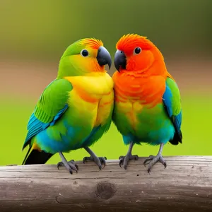 Vibrant Macaw Perched in Tropical Paradise