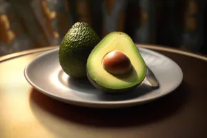 Fresh and delicious cut avocado, healthy snack option