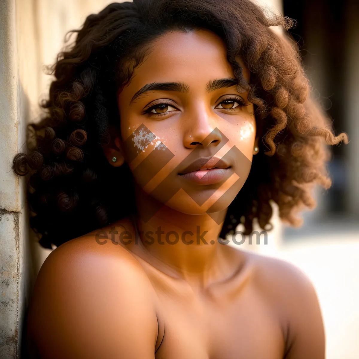 Picture of Stunning Afro-Styled Model With Captivating Smile