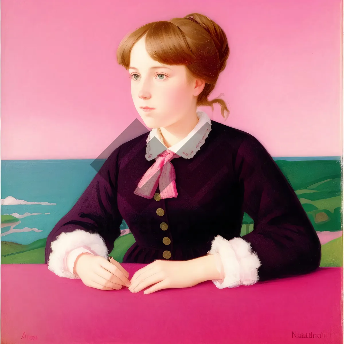 Picture of Happy Child with Stylish Bow Tie