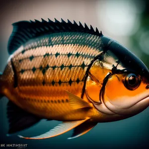 Vibrant Sunfish Swimming in Tropical Waters