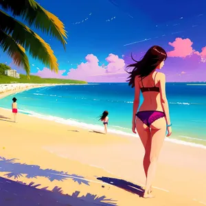 Sunny Beach Getaway: Tropical Swimwear on Paradise Coast