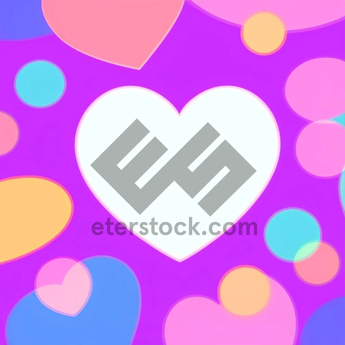 Picture of Polka Dot Love: Pink Hearts Pattern Design