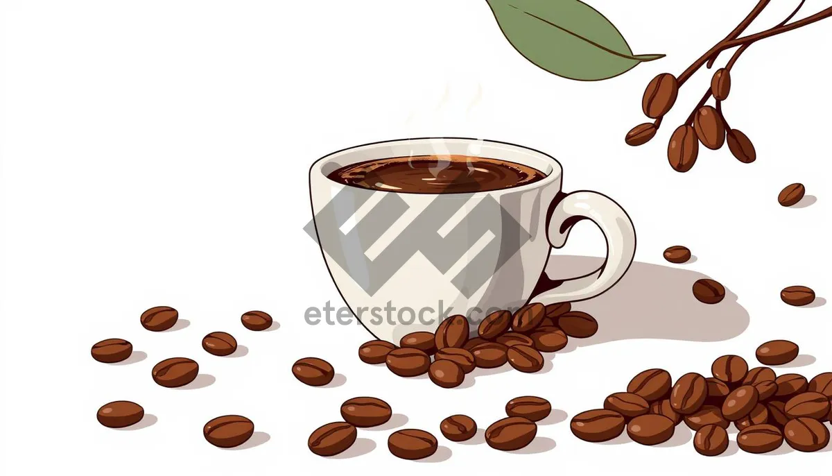 Picture of Delicious Breakfast Plate with Hot Coffee Mug