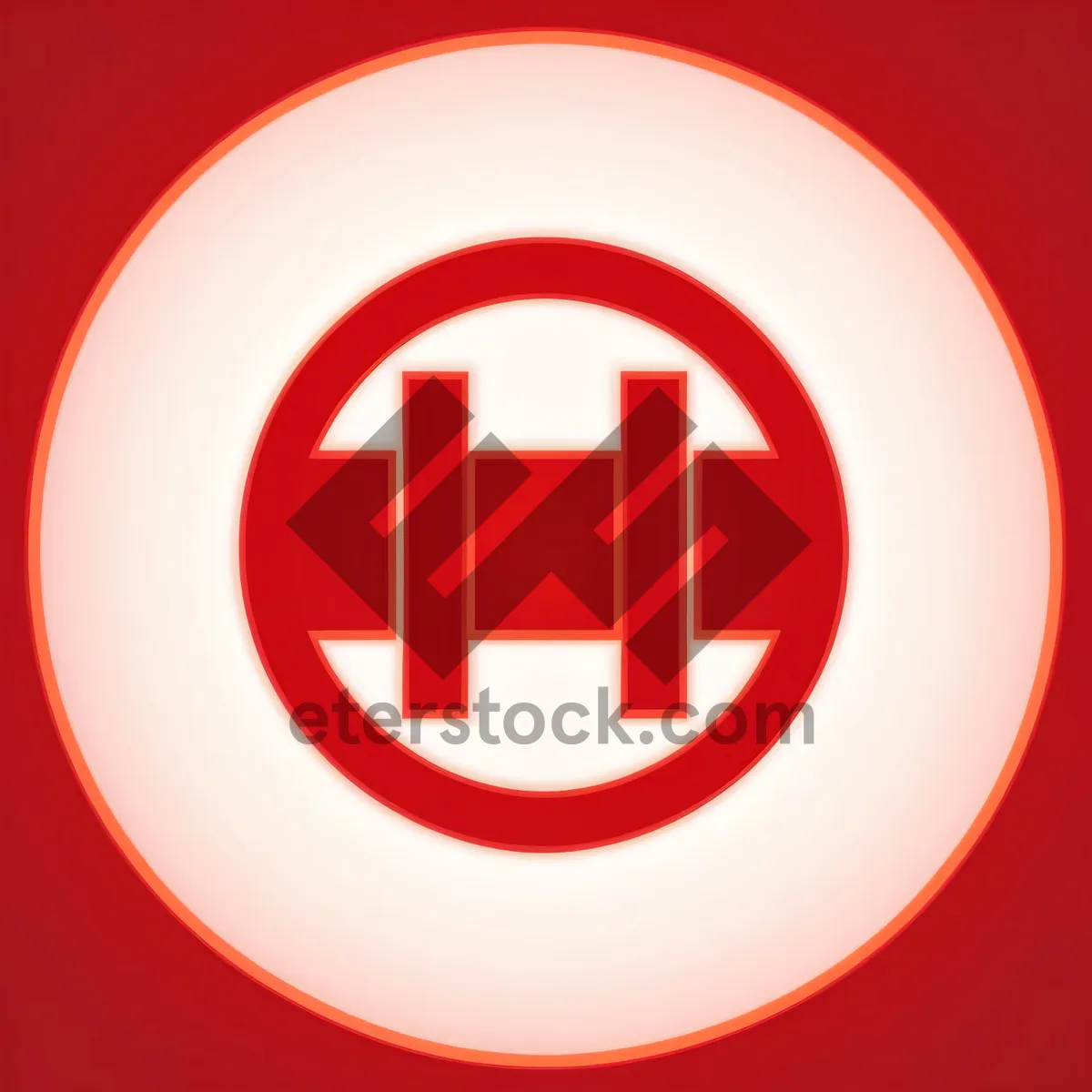 Picture of Web Button: Shiny Round Push Icon